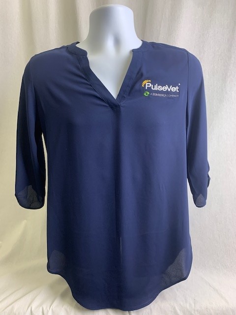 Ladies Navy Tunic Blouse